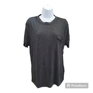 Free People, Vella Tee, Black, Womens, Small